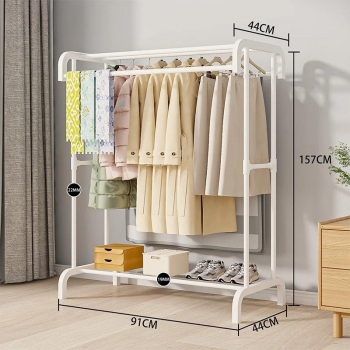 Multifunctional+Storage+Coat+Rack%2CLarge+Clothes+Rack%2CMovable+Indoor+Clothes+Hanger